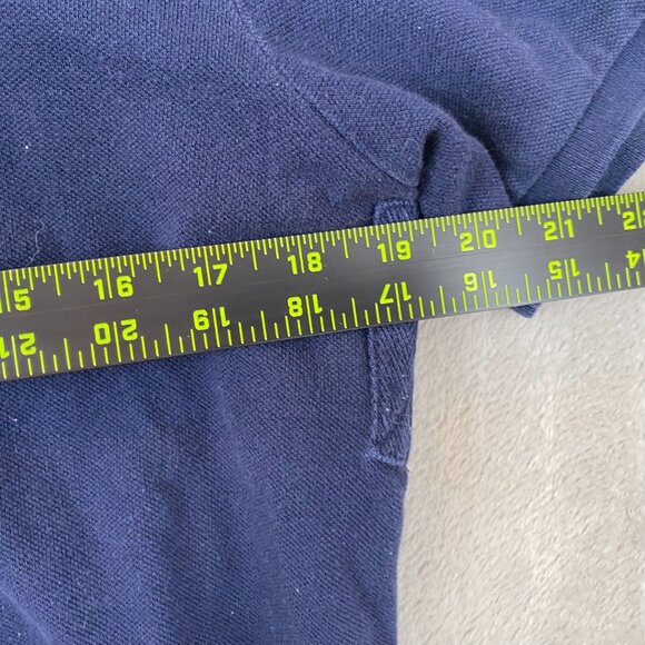 Polo Ralph Lauren Mens Polo Shirt Large Short Sleeve Custom Fit Casual Navy - Picture 4 of 14